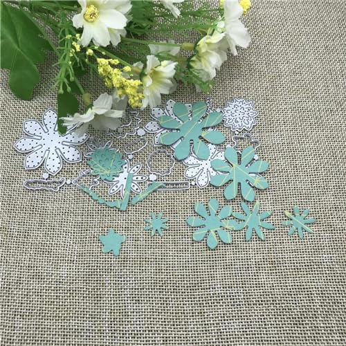 Schablonen zur Kartenherstellung, 6,2 x 13,8 cm, Blattblätter, Dekoration, Metall-Stanzformen für Scrapbooking, Alben, Prägung, Papierkarten, dekoratives Handwerk von YANCHIPANGHE