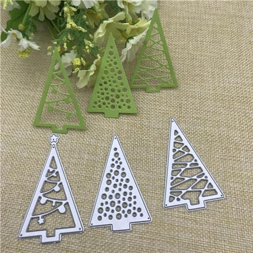 Schablonen zur Kartenherstellung, 6,6 x 2,3 cm, Weihnachtsbaum, Metall, Schablone, Dekoration, Scrapbooking, Stanzformen, Album, Papierhandwerk von YANCHIPANGHE