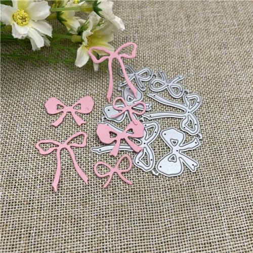 Schablonen zur Kartenherstellung, 7,2 x 5,9 cm, Schleifen-Dekoration, Metall, Schablone, Dekoration, Scrapbooking, Stanzformen, Album, Papierhandwerk von YANCHIPANGHE