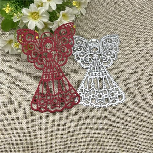 Schablonen zur Kartenherstellung, 7,3 x 10,8 cm, Engel-Stanzformen, Metall, Scrapbooking, Schablone, Kartenprägung, Fotoalbum, Vorlage von YANCHIPANGHE