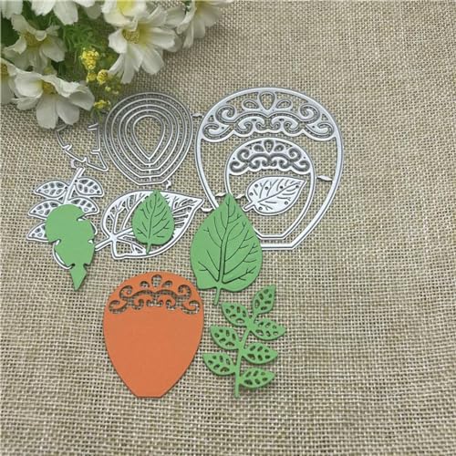 Schablonen zur Kartenherstellung, 8,7 x 13,2 cm, Blattrahmen, Metall-Stanzform, rundes Loch, Etikett, Etikett, Scrapbooking, Papierhandwerk von YANCHIPANGHE