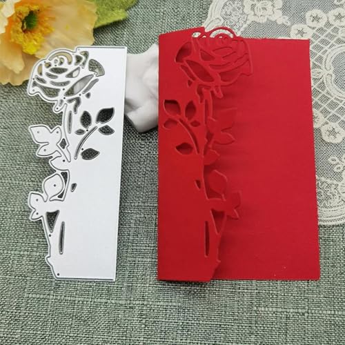 Stanzform für Kartenherstellung, 11,7 x 4,8 cm, Rosen-Blumen-Stanzformen, Scrapbooking, Album, Grußkarten, dekorative Bastelarbeiten, Prägeschablone, Stil B Stanzform für Kartenherstellung, 11,7 x 4,8 cm, Rosen-Blumen-Stanzformen, Scrapbooking, Album, Grußkarten, dekorative Bastelarbeiten, Prägeschablone, Stil B von YANCHIPANGHE