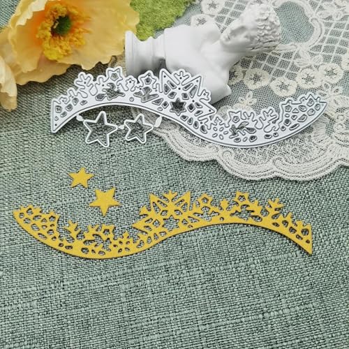 Stanzform für Kartenherstellung, 12,4 x 3,8 cm, Weihnachtsschneeflocke, Metall-Stanzformen, Prägung, Handwerk, Scrapbooking, Papierbasteln Stanzform für Kartenherstellung, 12,4 x 3,8 cm, Weihnachtsschneeflocke, Metall-Stanzformen, Prägung, Handwerk, Scrapbooking, Papierbasteln von YANCHIPANGHE