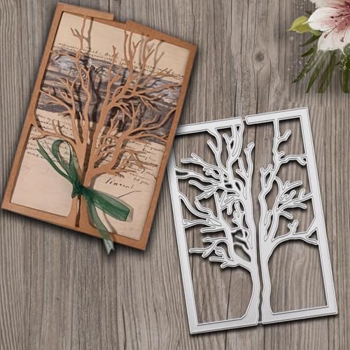 Stanzform für Kartenherstellung, 14 x 10 cm, Baumhintergrund, Metall-Stanzformen, Prägung, Scrapbooking, dekorative Papierkarten, Basteln Stanzform für Kartenherstellung, 14 x 10 cm, Baumhintergrund, Metall-Stanzformen, Prägung, Scrapbooking, dekorative Papierkarten, Basteln von YANCHIPANGHE