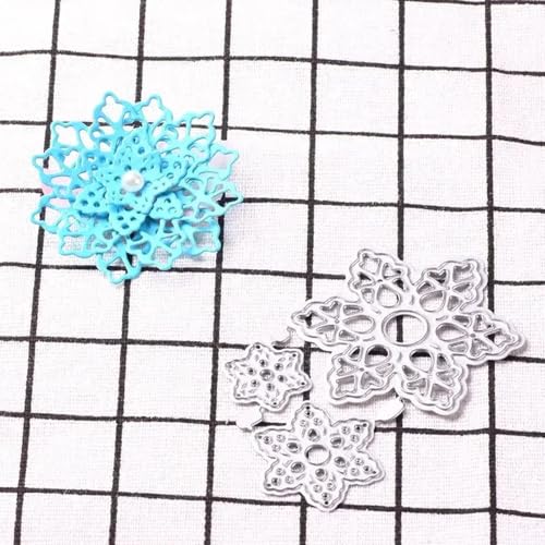 Stanzform für Kartenherstellung, 7,6 x 4,6 cm, Schneeflocke, Weihnachten, Metall-Stanzformen, Schablonen, dekorativ Stanzform für Kartenherstellung, 7,6 x 4,6 cm, Schneeflocke, Weihnachten, Metall-Stanzformen, Schablonen, dekorativ von YANCHIPANGHE