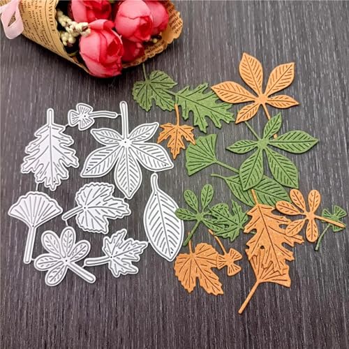 Stanzform für Kartenherstellung, 9,6 x 9,2 cm, Blätter, Metall-Stanzformen für Scrapbooking, dekorative Prägung, Handarbeitsvorlage Stanzform für Kartenherstellung, 9,6 x 9,2 cm, Blätter, Metall-Stanzformen für Scrapbooking, dekorative Prägung, Handarbeitsvorlage von YANCHIPANGHE