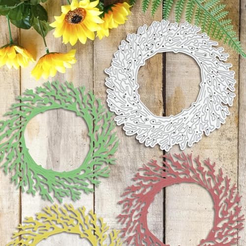 Stanzform für Kartenherstellung, 9,7 x 9,7 cm, runder Kreiskranz, Metall-Stanzformen, Scrapbooking, Schablone, Kartenprägung, Fotoalbum, Vorlage Stanzform für Kartenherstellung, 9,7 x 9,7 cm, runder Kreiskranz, Metall-Stanzformen, Scrapbooking, Schablone, Kartenprägung, Fotoalbum, Vorlage von YANCHIPANGHE