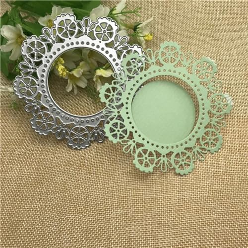 Stanzformen, Schablonen, Kartenherstellung, 10 x 10 cm, Vintage-Spitze, Metall-Stanzform, rundes Loch, Etikett, Scrapbooking, Papierbasteln Stanzformen, Schablonen, Kartenherstellung, 10 x 10 cm, Vintage-Spitze, Metall-Stanzform, rundes Loch, Etikett, Scrapbooking, Papierbasteln von YANCHIPANGHE
