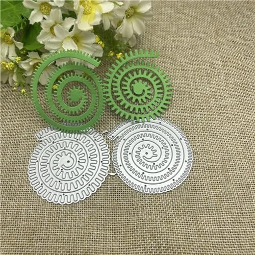 Stanzformen, Schablonen, Kartenherstellung, 6,2 x 11,3 cm, 3D-Spiralform, Blume, Metall-Stanzform, rundes Loch, Etikett, Etikett, Scrapbooking, Papierhandwerk Stanzformen, Schablonen, Kartenherstellung, 6,2 x 11,3 cm, 3D-Spiralform, Blume, Metall-Stanzform, rundes Loch, Etikett, Etikett, Scrapbooking, Papierhandwerk von YANCHIPANGHE