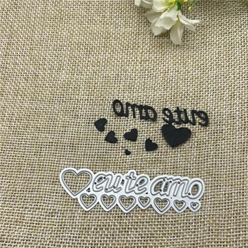 Stanzformen, Schablonen, Kartenherstellung, 9,5 x 5,9 cm, Herzform, Metall, rundes Loch, Etikett, Scrapbooking, Papierbasteln Stanzformen, Schablonen, Kartenherstellung, 9,5 x 5,9 cm, Herzform, Metall, rundes Loch, Etikett, Scrapbooking, Papierbasteln von YANCHIPANGHE