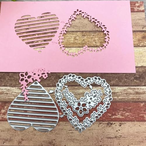 Stanzformen für Kartenherstellung, 10,1 x 5,6 cm, Herzen, Metall-Stanzformen für Scrapbooking, Album, dekorative Prägung, handgemachte Papierkarten, Bastelarbeiten Stanzformen für Kartenherstellung, 10,1 x 5,6 cm, Herzen, Metall-Stanzformen für Scrapbooking, Album, dekorative Prägung, handgemachte Papierkarten, Bastelarbeiten von YANCHIPANGHE
