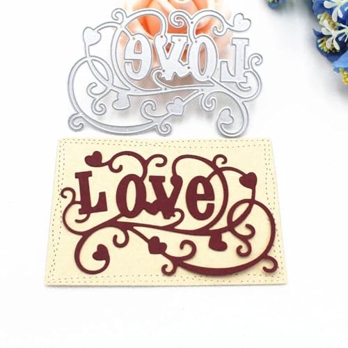 Stanzformen für Kartenherstellung, 10,5 x 7,5 cm, Liebe, Metall-Stanzformen für Scrapbooking, Alben, Papierkarten, Prägung, Handwerk Stanzformen für Kartenherstellung, 10,5 x 7,5 cm, Liebe, Metall-Stanzformen für Scrapbooking, Alben, Papierkarten, Prägung, Handwerk von YANCHIPANGHE