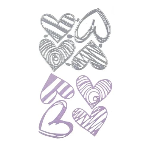 Stanzformen für Kartenherstellung, 9 x 7,9 cm, Herzform, Metall-Stanzformen für Scrapbooking, Alben, Papierkarten, Prägung, Basteln Stanzformen für Kartenherstellung, 9 x 7,9 cm, Herzform, Metall-Stanzformen für Scrapbooking, Alben, Papierkarten, Prägung, Basteln von YANCHIPANGHE