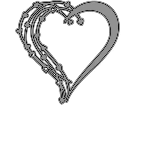 Stanzformen für Kartenherstellung, Brautpaar und Bräutigam, Metall-Stanzformen, Scrapbooking, Papierbastelschablonen, 9,9 x 9,8 cm von YANCHIPANGHE