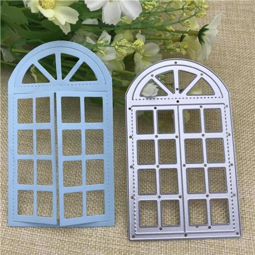 Stanzschablonen, 11,2 x 6,7 cm, Fenster, Metall, Schablone, Dekoration, Scrapbooking, Stanzformen, Album, Papierhandwerk von YANCHIPANGHE
