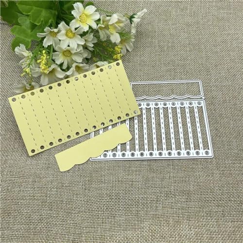 Stanzschablonen, 11,9 x 8,5 cm, Fenster-Metall-Stanzform, rundes Loch, Etikett, Etikett, Scrapbooking, Papierhandwerk Stanzschablonen, 11,9 x 8,5 cm, Fenster-Metall-Stanzform, rundes Loch, Etikett, Etikett, Scrapbooking, Papierhandwerk von YANCHIPANGHE