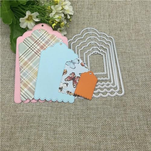 Stanzschablonen, 12,6 x 8,9 cm, geometrische Metall-Stanzform, rundes Loch, Etikett, Etikett, Scrapbooking, Papierhandwerk Stanzschablonen, 12,6 x 8,9 cm, geometrische Metall-Stanzform, rundes Loch, Etikett, Etikett, Scrapbooking, Papierhandwerk von YANCHIPANGHE
