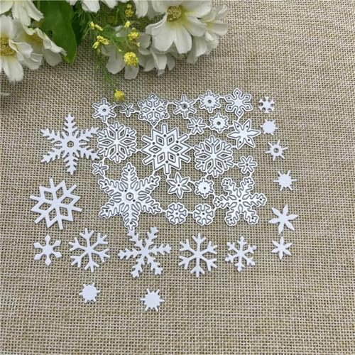 Stanzschablonen, 7,5 x 9 cm, Weihnachts-Schneeflocken-Spitze, Hintergrund, Metall-Stanzformen für Scrapbooking, dekorative Prägung, Handarbeit, Vorlage Stanzschablonen, 7,5 x 9 cm, Weihnachts-Schneeflocken-Spitze, Hintergrund, Metall-Stanzformen für Scrapbooking, dekorative Prägung, Handarbeit, Vorlage von YANCHIPANGHE