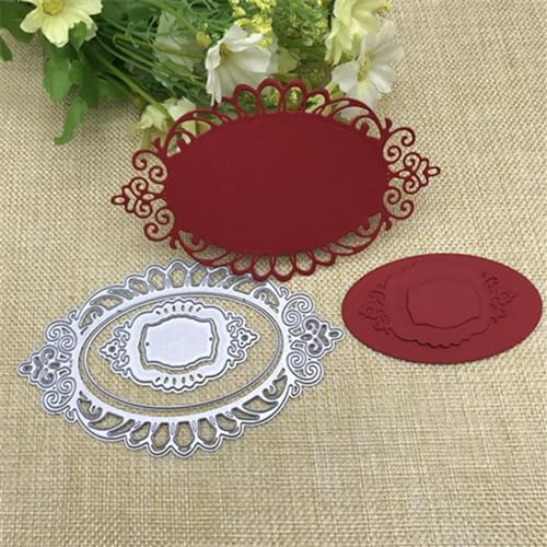 Stanzschablonen, 7,7 x 12,3 cm, Spitzenblumenrahmen, Metall-Stanzformen für Scrapbooking, Alben, Prägung, Papier, Karten, dekoratives Handwerk Stanzschablonen, 7,7 x 12,3 cm, Spitzenblumenrahmen, Metall-Stanzformen für Scrapbooking, Alben, Prägung, Papier, Karten, dekoratives Handwerk von YANCHIPANGHE