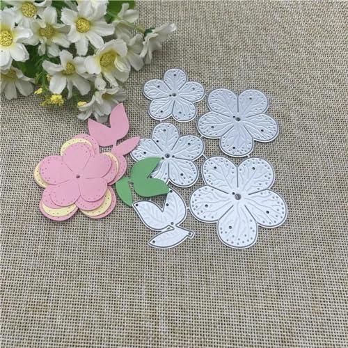Stanzschablonen, 9,2 x 11,9 cm, Blumen-Blatt-Design, Metall-Stanzform, rundes Loch, Etikett, Etikett, Scrapbooking, Papierhandwerk Stanzschablonen, 9,2 x 11,9 cm, Blumen-Blatt-Design, Metall-Stanzform, rundes Loch, Etikett, Etikett, Scrapbooking, Papierhandwerk von YANCHIPANGHE