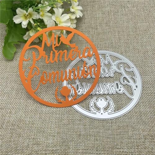 Stanzschablonen, 9,7 x 9,7 cm, Kreis, Buchstabenrahmen, Metall-Stanzform, rundes Loch, Etikett, Etikett, Scrapbooking, Papierhandwerk Stanzschablonen, 9,7 x 9,7 cm, Kreis, Buchstabenrahmen, Metall-Stanzform, rundes Loch, Etikett, Etikett, Scrapbooking, Papierhandwerk von YANCHIPANGHE
