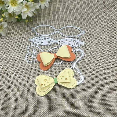 Stanzschablonen für Karten, 10,1 x 11,2 cm, Schleife, Metall, Stanzform, Scrapbooking, Schablone, Kartenprägung, Fotoalbum, Vorlage Stanzschablonen für Karten, 10,1 x 11,2 cm, Schleife, Metall, Stanzform, Scrapbooking, Schablone, Kartenprägung, Fotoalbum, Vorlage von YANCHIPANGHE