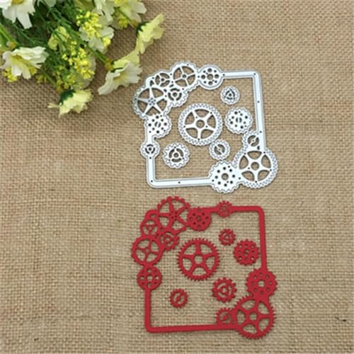 Stanzschablonen für Karten, 10,2 x 10,2 cm, quadratisches Zahnrad, Spitze, Metall-Stanzform, rundes Loch, Etikett, Scrapbooking, Papierhandwerk Stanzschablonen für Karten, 10,2 x 10,2 cm, quadratisches Zahnrad, Spitze, Metall-Stanzform, rundes Loch, Etikett, Scrapbooking, Papierhandwerk von YANCHIPANGHE