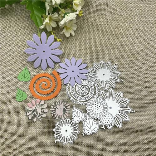 Stanzschablonen für Karten, 12,1 x 10,6 cm, 3D-Sonnenblumen-Metall-Stanzform, rundes Loch, Etikett, Scrapbooking, Papierbasteln Stanzschablonen für Karten, 12,1 x 10,6 cm, 3D-Sonnenblumen-Metall-Stanzform, rundes Loch, Etikett, Scrapbooking, Papierbasteln von YANCHIPANGHE