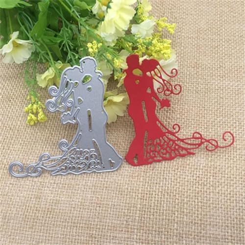 Stanzschablonen für Karten, 8,5 x 8,6 cm, schöner Kuss, Hochzeitskante, Metall-Stanzform für Scrapbooking, Fotoalbum, Prägeschablone, Papierkarten, Schablonen Stanzschablonen für Karten, 8,5 x 8,6 cm, schöner Kuss, Hochzeitskante, Metall-Stanzform für Scrapbooking, Fotoalbum, Prägeschablone, Papierkarten, Schablonen von YANCHIPANGHE