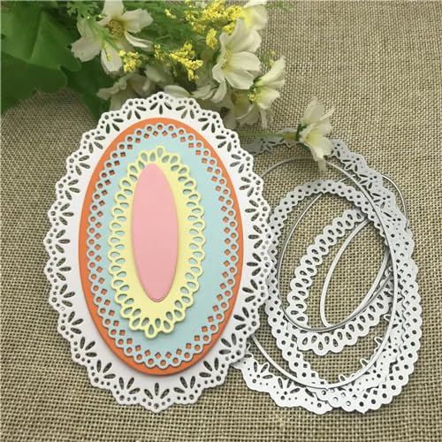 Stanzschablonen für Karten, 9,2 x 13 cm, ovaler Kreis, Jakobsmuschel-Rahmen, Metall-Stanzform, Scrapbooking, Stempel, Schnitzen, Papier, Karten, Stanzschablonen Stanzschablonen für Karten, 9,2 x 13 cm, ovaler Kreis, Jakobsmuschel-Rahmen, Metall-Stanzform, Scrapbooking, Stempel, Schnitzen, Papier, Karten, Stanzschablonen von YANCHIPANGHE