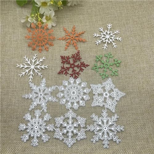 Stanzschablonen für Scrapbooking, 10,7 x 16 cm, Schneeflocken-Metall-Stanzformen, Scrapbooking, Schablone, Kartenprägung, Fotoalbum, Vorlage von YANCHIPANGHE