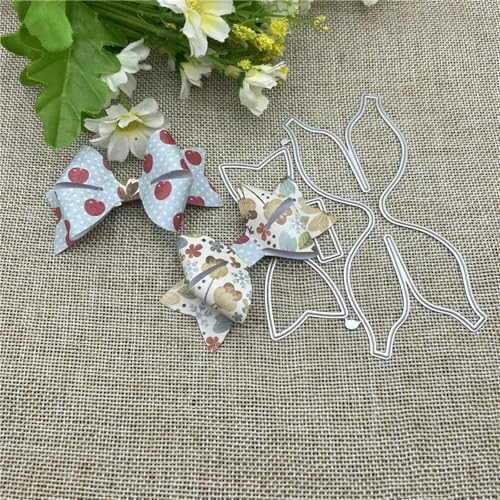 Stanzschablonen für Scrapbooking, 11,3 x 8,5 cm, zum Bauen einer Schleife, Metall, Schablone, Dekoration, Scrapbooking, Stanzformen, Album, Papierbasteln von YANCHIPANGHE