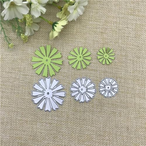 Stanzschablonen für Scrapbooking, 5,5 x 5,5 cm, Blumen, Metall-Stanzformen für Scrapbooking, Alben, Prägung, Papier, Karten, dekoratives Handwerk von YANCHIPANGHE