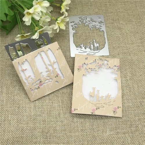 Stanzschablonen für Scrapbooking, 6 x 8 cm, Motiv: Weihnachts-Hirschbaum, Metall-Stanzformen für Scrapbooking, Alben, Prägung, Papierkarten, dekoratives Handwerk Stanzschablonen für Scrapbooking, 6 x 8 cm, Motiv: Weihnachts-Hirschbaum, Metall-Stanzformen für Scrapbooking, Alben, Prägung, Papierkarten, dekoratives Handwerk von YANCHIPANGHE