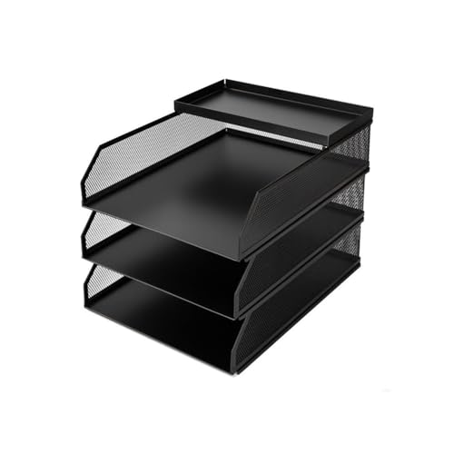 YANG11FAN Aktenhalter 3-stufige Büro-Ablagefächer, Papieraufbewahrung, Briefablage, Schreibtisch-Organizer, Bürobedarf Ordner Organizer von YANG11FAN