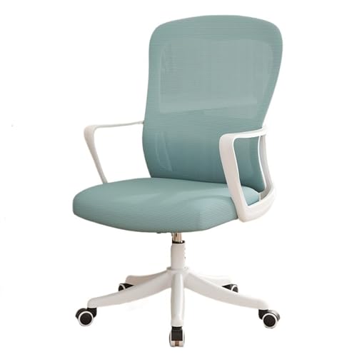 YANG11FAN Bürostuhl Ergonomisch Bürostuhl, ergonomisch, for Büro, Heimschreibtisch, Netzstoff, Feste Armlehne, Chefsessel, Computerstuhl mit Lordosenstütze Schreibtischstuhl(Blue) von YANG11FAN