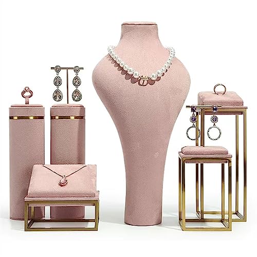 YANG11FAN Schmuck Ständer Schmuck-Display-Set for Halsketten, Anhängern, Ohrringen und Ketten, 6-teiliges Halskettenbüsten-Mannequin for Boutique, Einzelhandel, Kleinunternehmen, Messen Schmuckr YANG11FAN Schmuck Ständer Schmuck-Display-Set for Halsketten, Anhängern, Ohrringen und Ketten, 6-teiliges Halskettenbüsten-Mannequin for Boutique, Einzelhandel, Kleinunternehmen, Messen Schmuckr von YANG11FAN