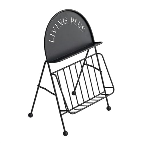 Zeitschriftenständer Einfacher Zeitschriftenhalter Moderner Broschürenständer Desktop Bücherregal Lagerregal Büro kleines Datenregal Zeitungsständer Ornamente Broschüre Displayständer (Schwarz) von YANG11FAN