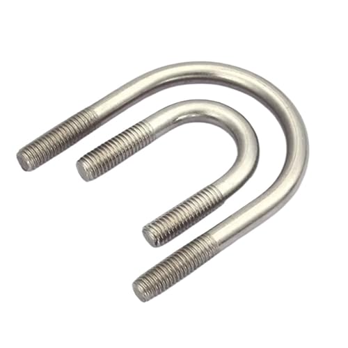 YANGC M6 metrische U-Bolzen aus Edelstahl 316, rund gebogen, U-Bolzen, U-Klemme, A4-70-Schrauben(M6X76mm-5pcs) von YANGC