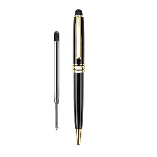 YANGLY Luxuriöser, einziehbarer Kugelschreiber, schwarze Tinte, 0,5 mm Spitze, für Männer und Frauen, professionelles Chefbüro für kreative Pres von YANGLY