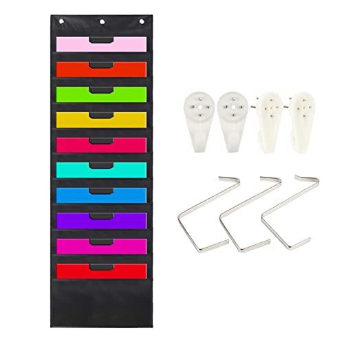 YANGLY Robuste Organisationstasche zum Aufhängen an der Wand, Aktenordner für Büro, Schule, große Aufbewahrungstasche mit 10 Taschen YANGLY Robuste Organisationstasche zum Aufhängen an der Wand, Aktenordner für Büro, Schule, große Aufbewahrungstasche mit 10 Taschen von YANGLY