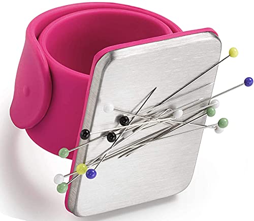 Magnetisches Silikon-Armband,1PCS Armnadelkissen magnetisch,Magnetisch Nadelkissen Armband, quadratisches Nadelkissen mit Silikon-Armband-Armband für DIY-Stickerei-Haarspangen von YANGWEN