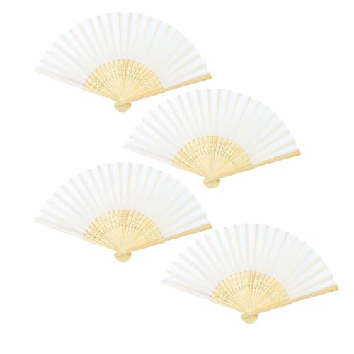 YANGWEN Faltbare Handfächer,4PCS Fan Wandfächer Hochzeitsfächer Fächer Hochzeit Papierfächer Weiß Chinesischer Fächer Taschenfächer,für Hochzeit Party Sommer Geburtstag Geschenke YANGWEN Faltbare Handfächer,4PCS Fan Wandfächer Hochzeitsfächer Fächer Hochzeit Papierfächer Weiß Chinesischer Fächer Taschenfächer,für Hochzeit Party Sommer Geburtstag Geschenke von YANGWEN