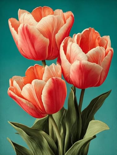 Blume Diamond Painting 70 x 95 cm, Diamant Painting Bilder Anlage Crystal Art 5D DIY Eckige Steine Diamant Malerei Cross Stitch Stickerei Basteln Erwachsene für Deko Wohnzimmer, Geschenke -yym2507R5 von YANGYUMBOU