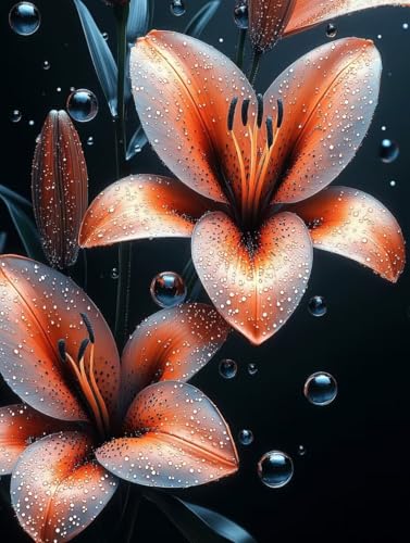 Diamond Painting Blume Diamond Painting Erwachsene, 5D DIY Crystal Art Anlage Muster Quadratische Steine Vollbohrer Mosaik Bastelset Erwachsene für Zimmer Deko, Geschenke (20x30cm) -yym2507S45L8 von YANGYUMBOU