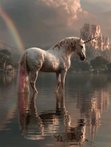 Diamond Painting Einhorn Diamond Painting Erwachsene, 5D DIY Crystal Art Regenbogen Muster Quadratische Steine Vollbohrer Mosaik Bastelset Erwachsene für Zimmer Deko, Geschenke 30 x 40 cm -yym2507RC Diamond Painting Einhorn Diamond Painting Erwachsene, 5D DIY Crystal Art Regenbogen Muster Quadratische Steine Vollbohrer Mosaik Bastelset Erwachsene für Zimmer Deko, Geschenke 30 x 40 cm -yym2507RC von YANGYUMBOU
