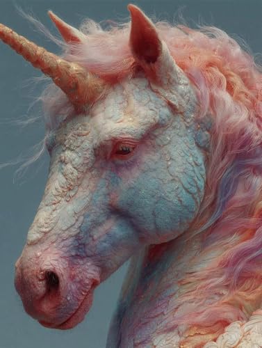 Diamond Painting Einhorn Diamond Painting Erwachsene, 5D DIY Crystal Art Tier Muster Quadratische Steine Vollbohrer Mosaik Bastelset Erwachsene für Zimmer Deko, Geschenke (40x55cm) -yym2507MGT8K von YANGYUMBOU