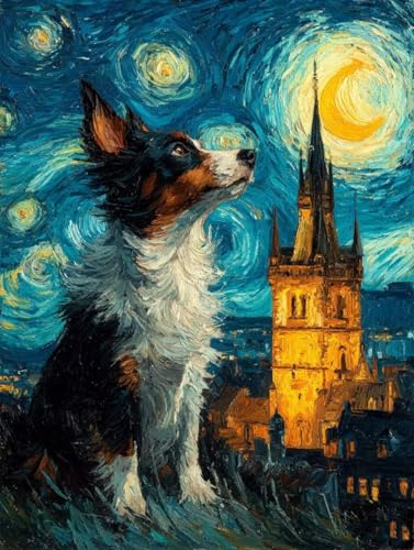 Diamond Painting Hund Diamond Painting Erwachsene, 5D DIY Crystal Art Stadt Muster Quadratische Steine Vollbohrer Mosaik Bastelset Erwachsene für Zimmer Deko, Geschenke für Frauen 100x135cm -yym2507SW Diamond Painting Hund Diamond Painting Erwachsene, 5D DIY Crystal Art Stadt Muster Quadratische Steine Vollbohrer Mosaik Bastelset Erwachsene für Zimmer Deko, Geschenke für Frauen 100x135cm -yym2507SW von YANGYUMBOU