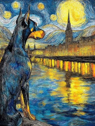 Diamond Painting Hund Diamond Painting Erwachsene, 5D DIY Crystal Art Stadt Muster Quadratische Steine Vollbohrer Mosaik Bastelset Erwachsene für Zimmer Deko, Geschenke für Frauen 40x55cm -yym2507P5 Diamond Painting Hund Diamond Painting Erwachsene, 5D DIY Crystal Art Stadt Muster Quadratische Steine Vollbohrer Mosaik Bastelset Erwachsene für Zimmer Deko, Geschenke für Frauen 40x55cm -yym2507P5 von YANGYUMBOU