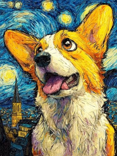 Diamond Painting Hund Diamond Painting Erwachsene, 5D DIY Crystal Art Tier Muster Quadratische Steine Vollbohrer Mosaik Bastelset Erwachsene für Zimmer Deko, Geschenke 100 x 135 cm -yym2507C9KU8 Diamond Painting Hund Diamond Painting Erwachsene, 5D DIY Crystal Art Tier Muster Quadratische Steine Vollbohrer Mosaik Bastelset Erwachsene für Zimmer Deko, Geschenke 100 x 135 cm -yym2507C9KU8 von YANGYUMBOU